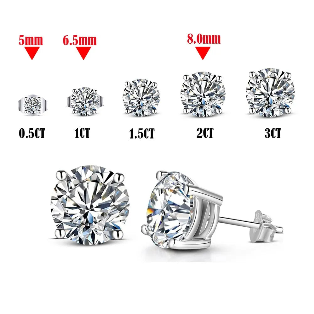 Moissanite Studs